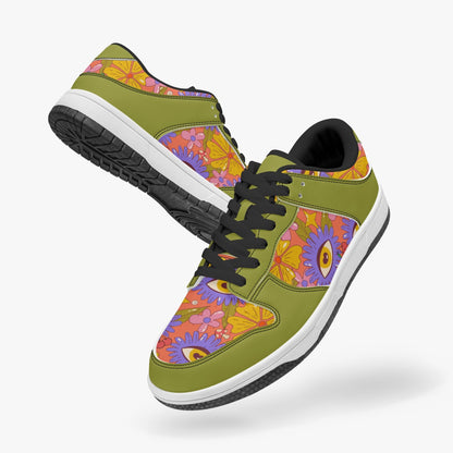 Groovy Daze   |   Kawa Low Top Leather Sneakers