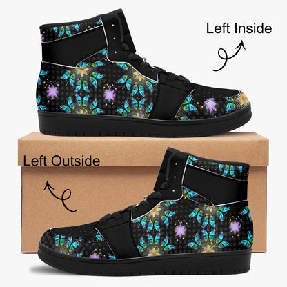 Butterfly Mandalas   |   Takai High Top Leather Sneakers