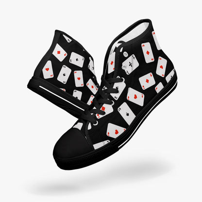 Playing Cards   |   High-Top Canvas Shoes