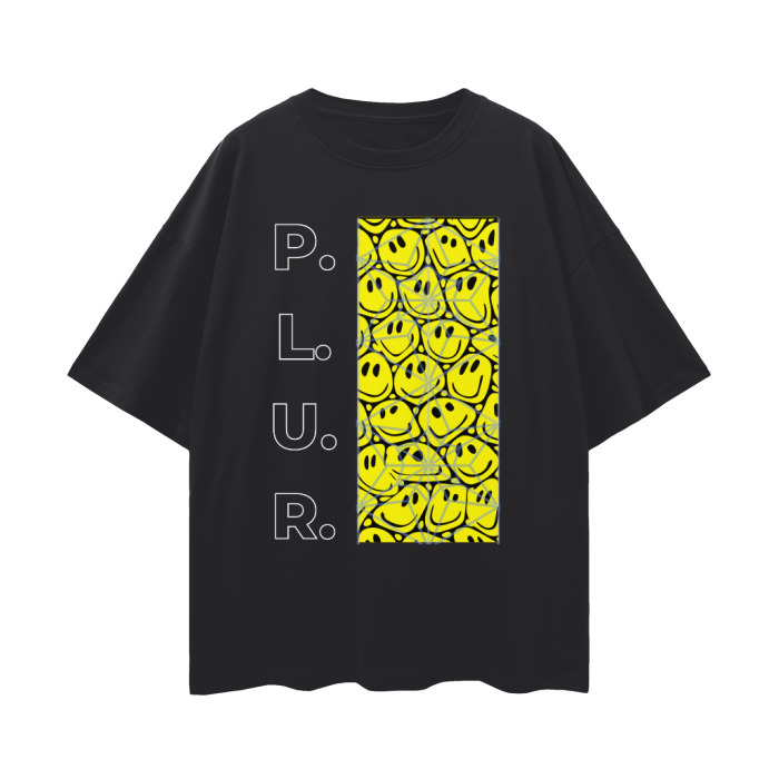 P.L.U.R.   |   Oversize Deep Drop Shoulder T-Shirt