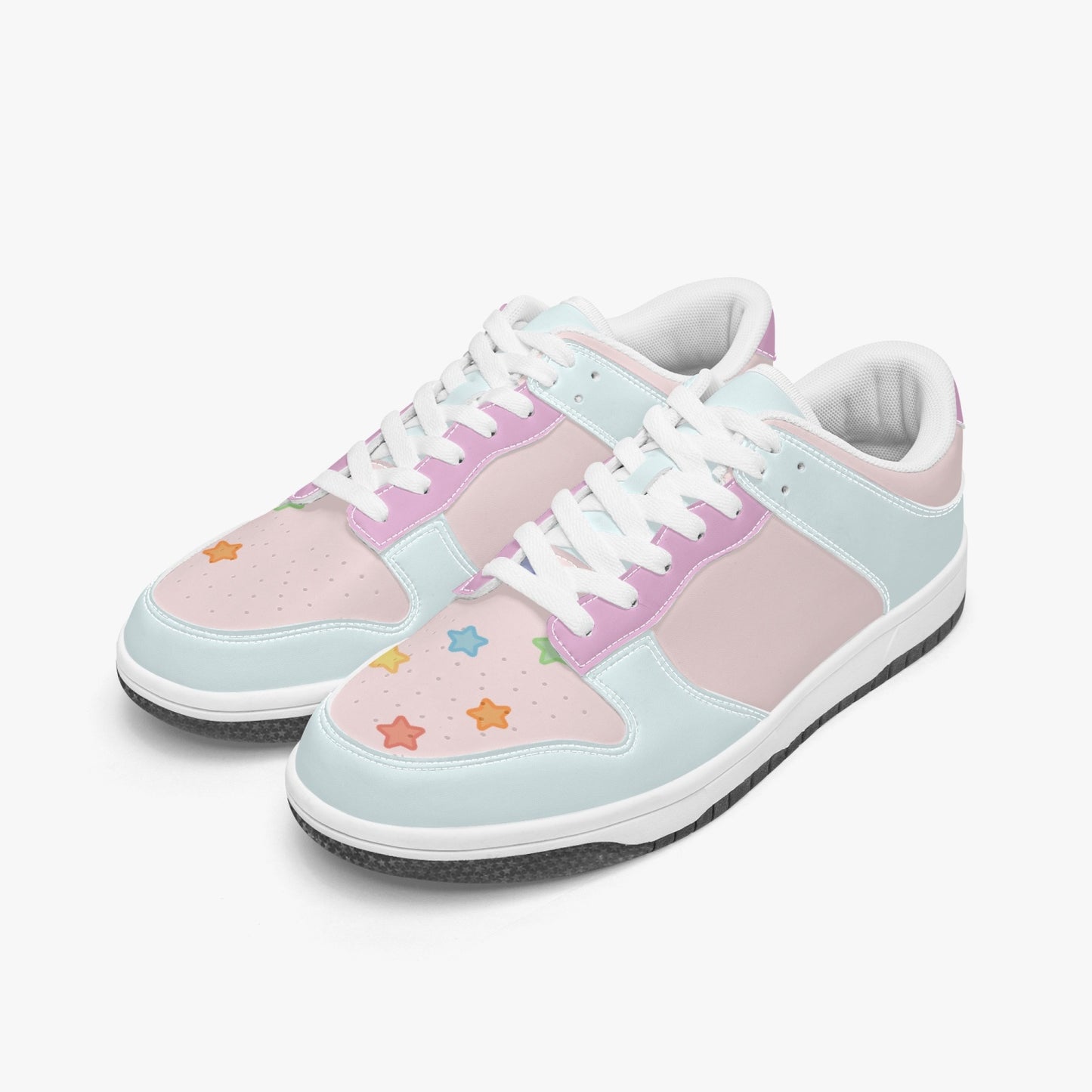 Pastel Stars   |   Kawa Low Top Leather Sneaker