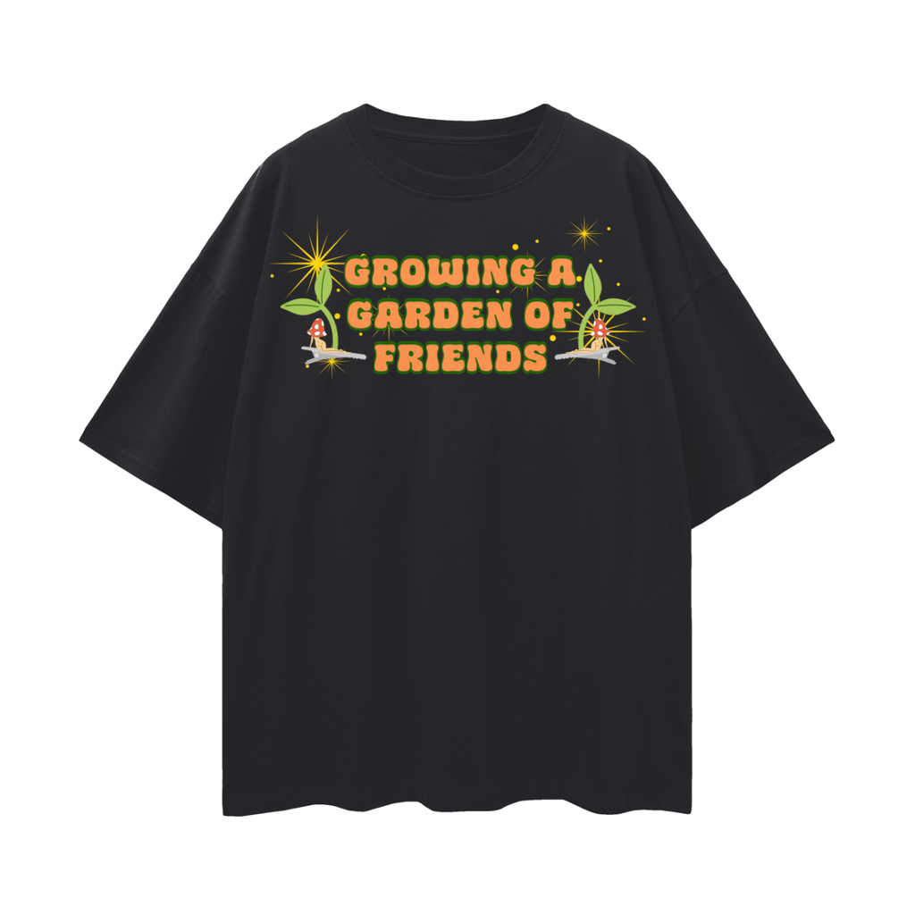 Sprout Me! Growing A Garden of Friends Rave Shirt   |   Oversize Deep Drop Shoulder Tee