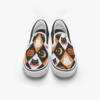 Vintage Halloween Sweater   |    Slip-On Shoes