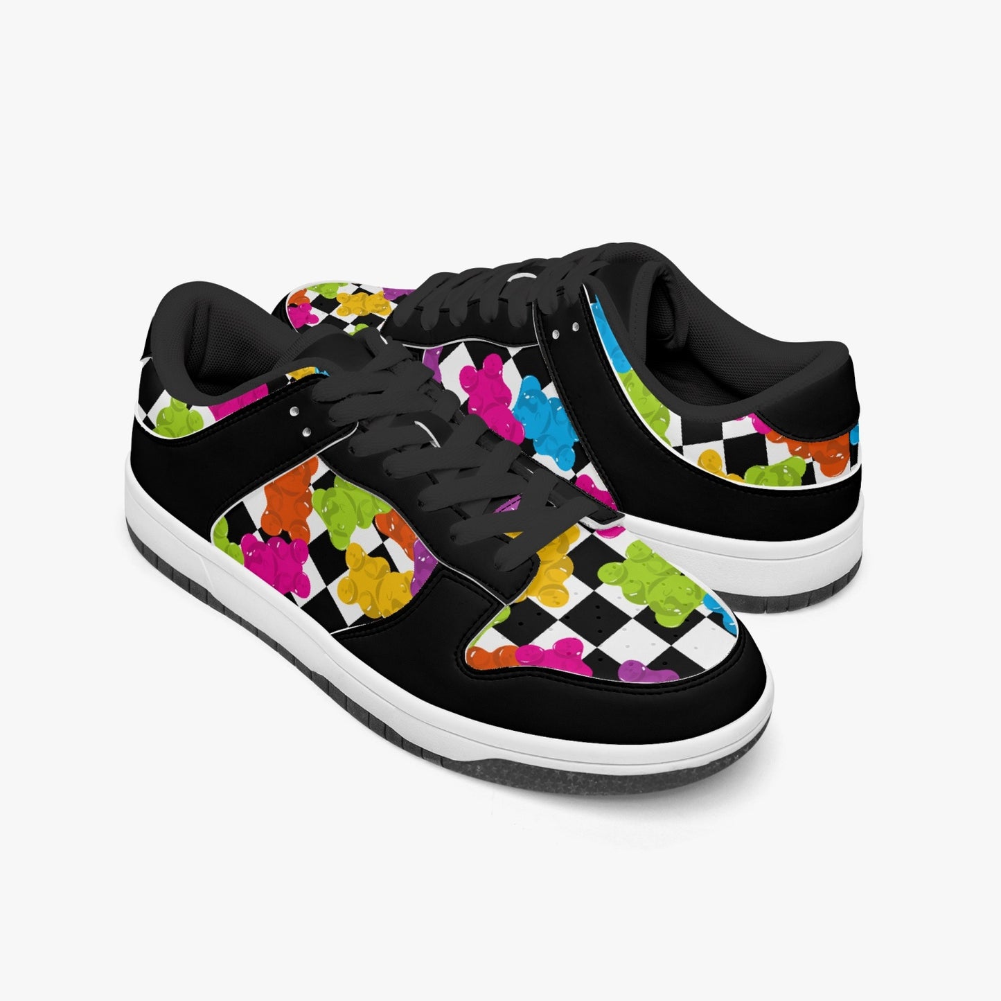 Checkered Gummy Bears   |   Kawa Low-Top Leather Sneakers