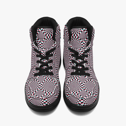 Psychedelic Optical Illusion   |   Takai High Top Sneakers