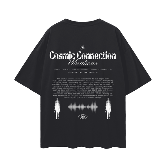 Cosmic Connection - Vibrations   |   Oversize Deep Drop Shoulder T-Shirt