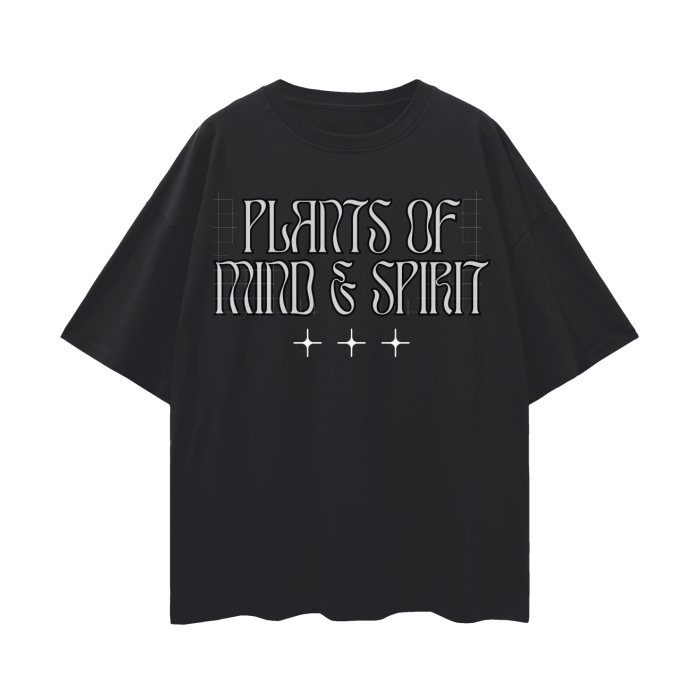 Plants of Mind & Spirit - Mushrooms   |   Oversize Deep Drop Shoulder T-Shirt