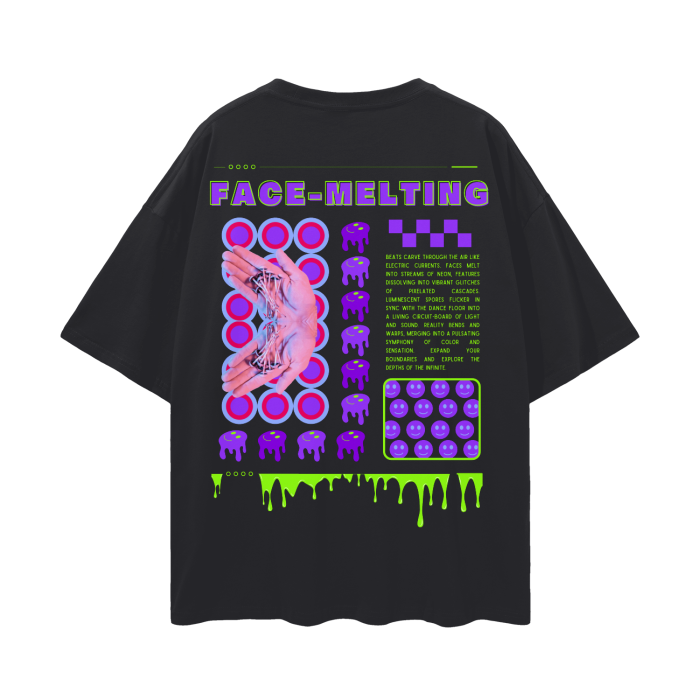 Face Melting Mushrooms   |   Oversize Deep Drop Shoulder T-Shirt