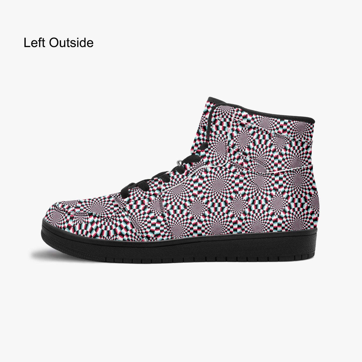 Psychedelic Optical Illusion   |   Takai High Top Sneakers