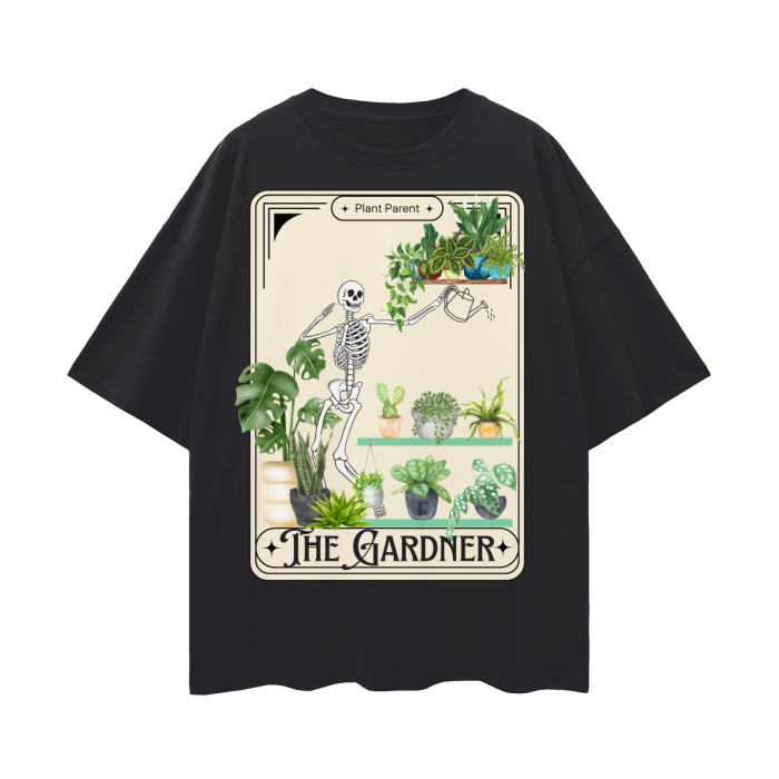 The Gardner Tarot Card   |    Oversize Deep Drop Shoulder T-Shirt