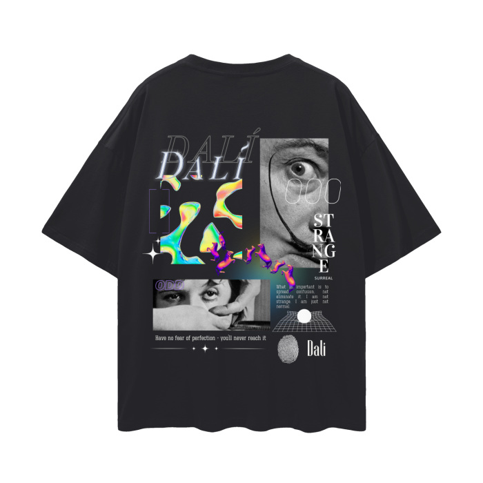 Y2K Streetwear Salvador Dali   |   Oversize Deep Drop Shoulder T-Shirt