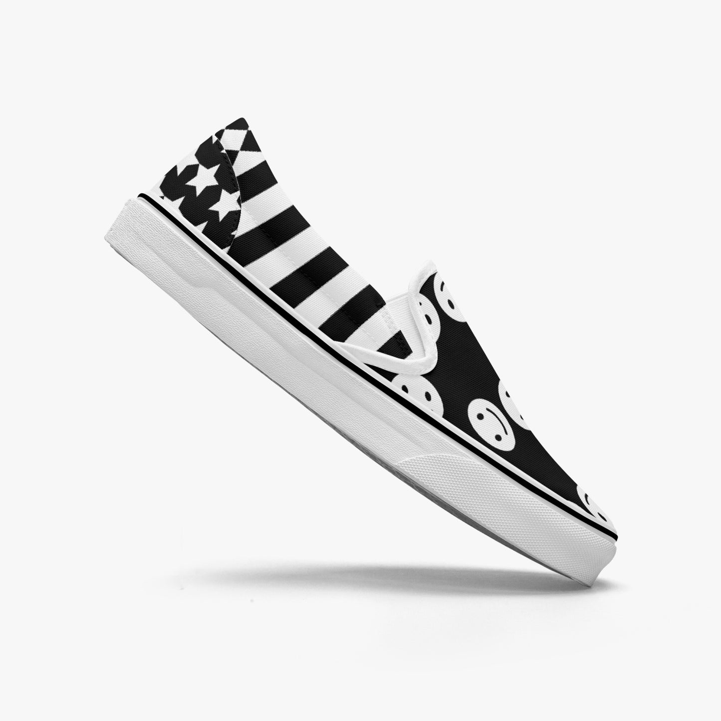 Black & White Clowncore   |   Slip-On Shoes