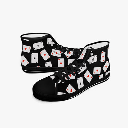 Playing Cards   |   High-Top Canvas Shoes