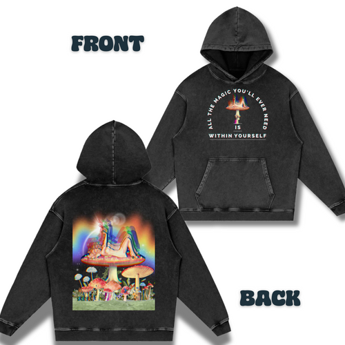 All the Magic You'll Ever Need is Inside Yourself   |   Acid Wash Oversize Hoodie