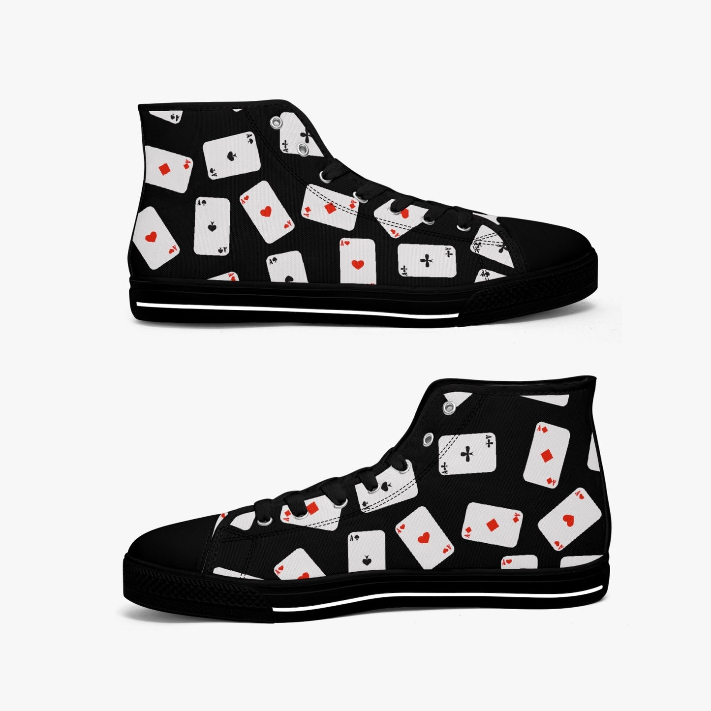 Playing Cards   |   High-Top Canvas Shoes