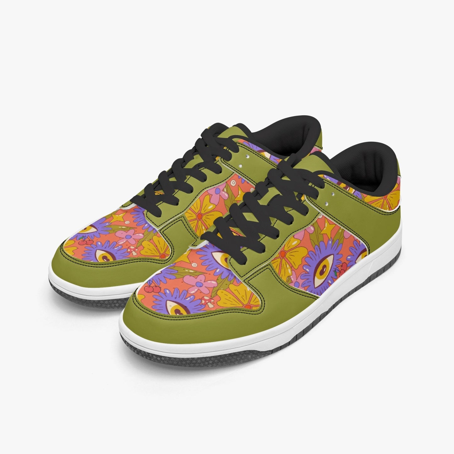 Groovy Daze   |   Kawa Low Top Leather Sneakers