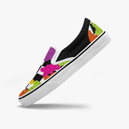 Checkered Gummy Bears   |    Slip-On Sneakers