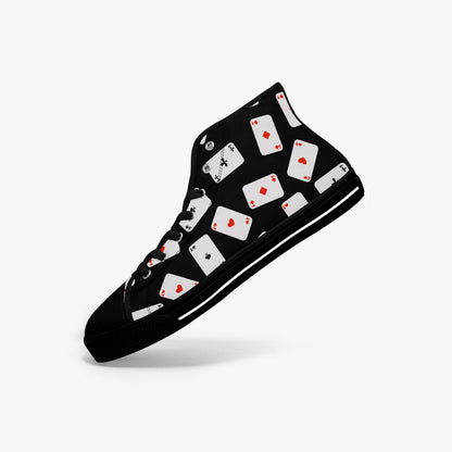 Playing Cards   |   High-Top Canvas Shoes