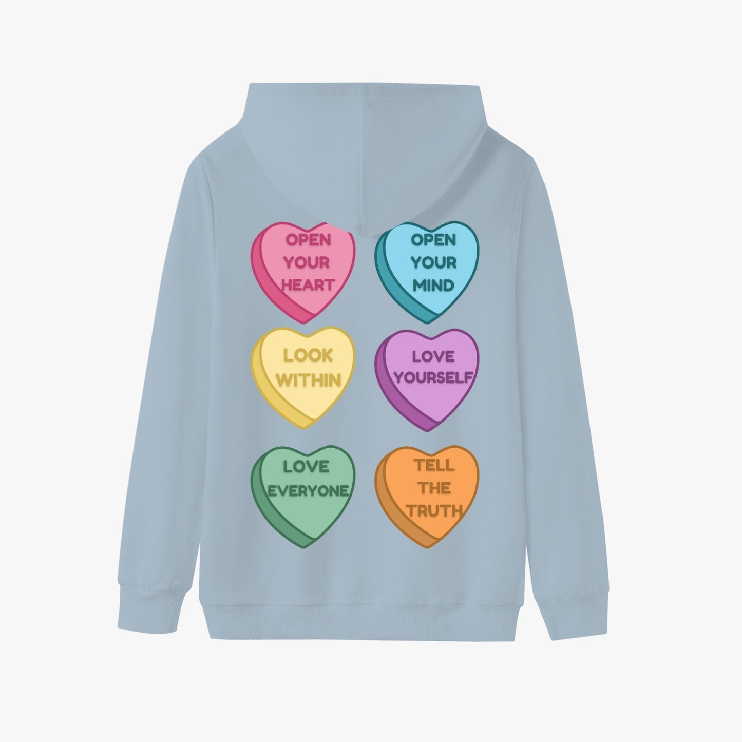 Mindful Conversation Hearts   |   Unisex Adult Pullover Hoodie