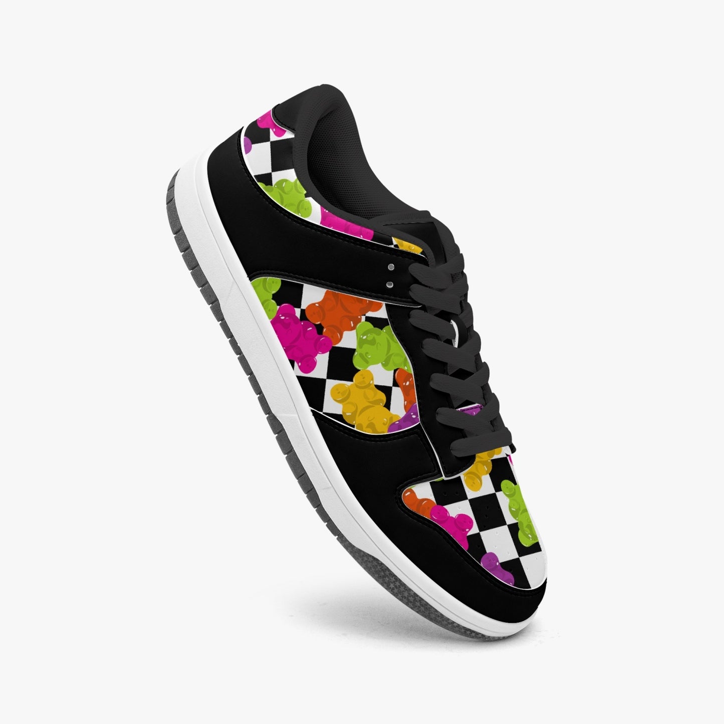 Checkered Gummy Bears   |   Kawa Low-Top Leather Sneakers