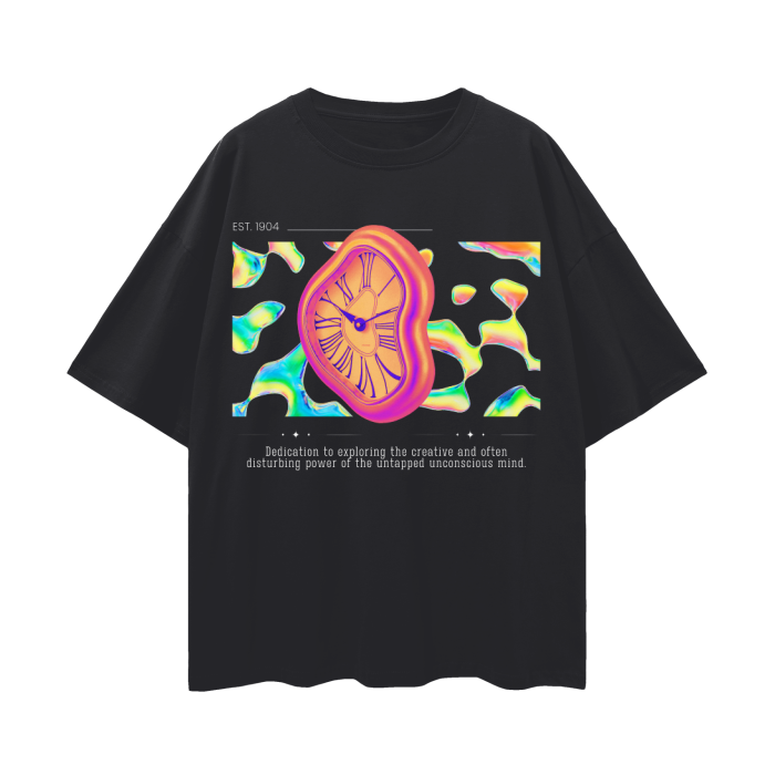 Y2K Streetwear Salvador Dali   |   Oversize Deep Drop Shoulder T-Shirt