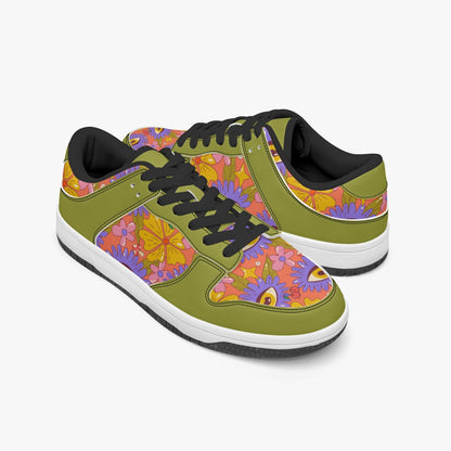 Groovy Daze   |   Kawa Low Top Leather Sneakers