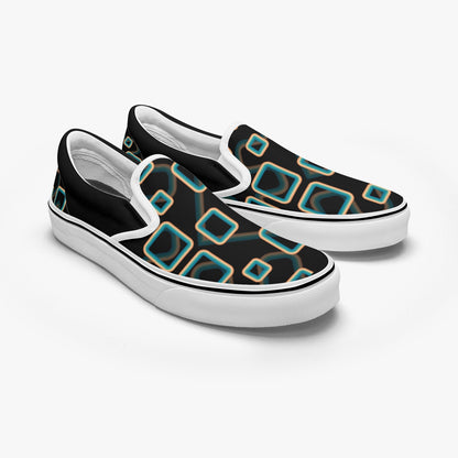 Groovy Rainbow Lines   |   Slip-On Sneakers