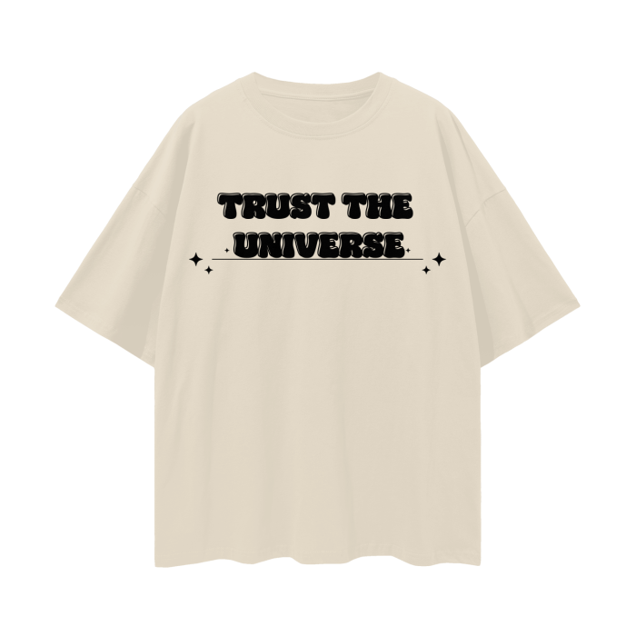 Trust The Universe - Angel Number Guide   |   Oversize Deep Drop Shoulder T-Shirt