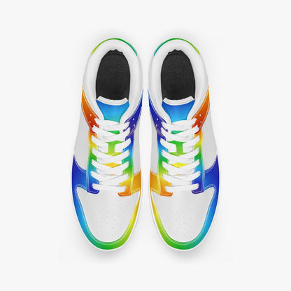 Rainbow Gradient   |   Kawa Low Top Leather Sneaker