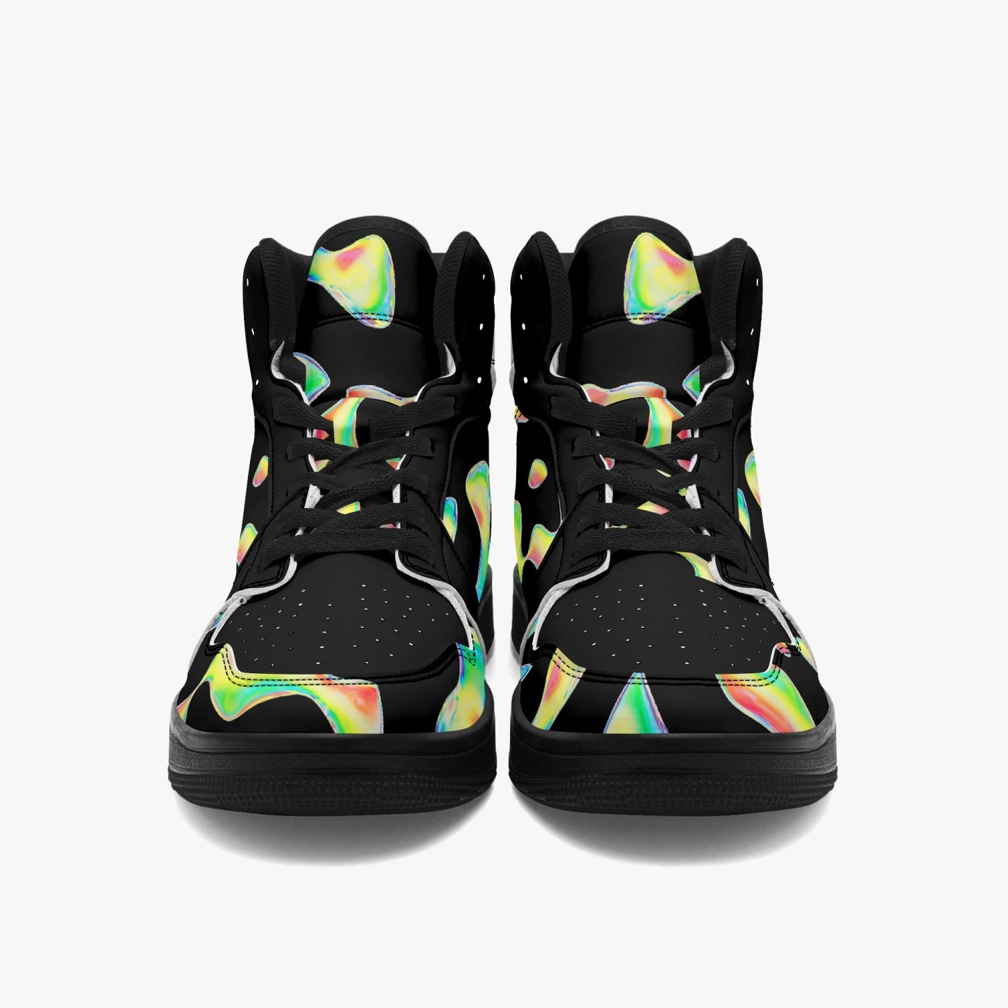 Rainbow Lava Drops  |   Takai High Top Sneakers