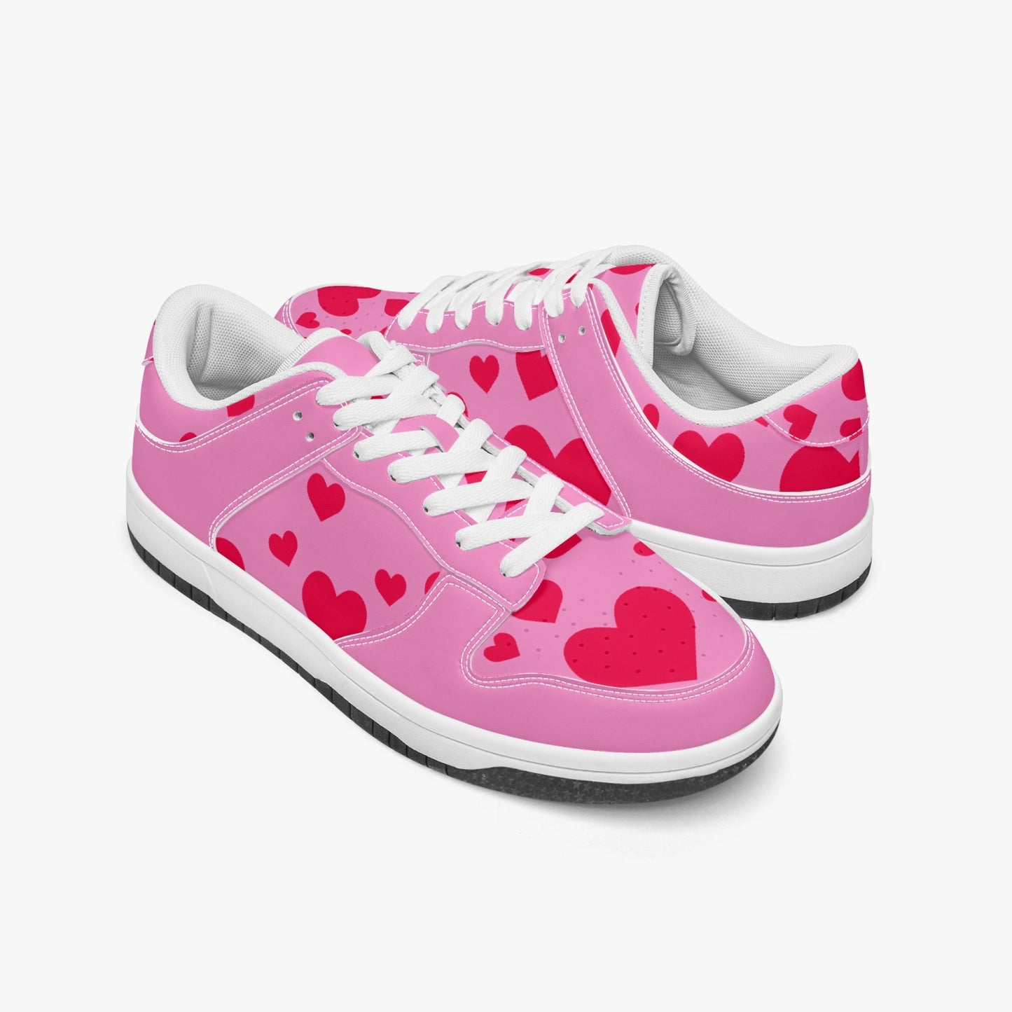 Floating Hearts   |   Kawa Low Top Leather Sneakers