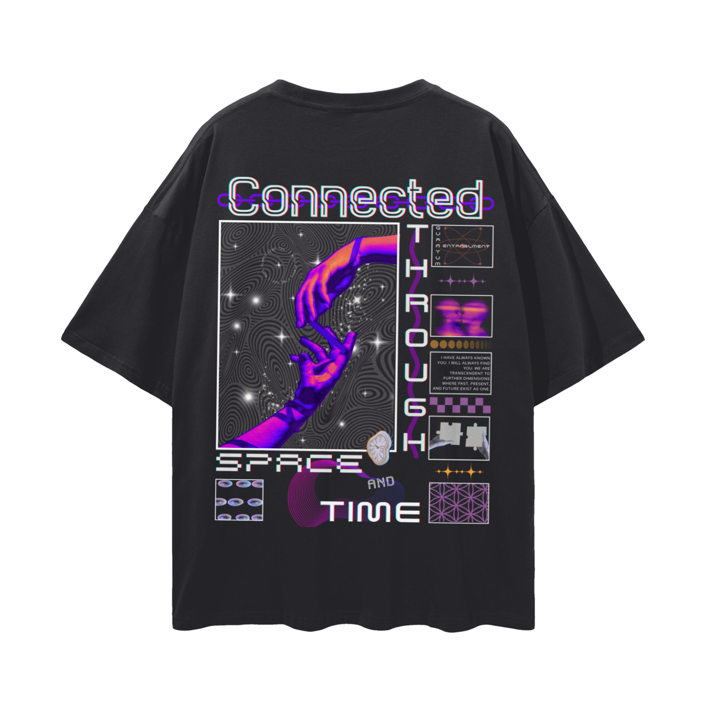 It All Comes Back to You....A Cosmic Connection Through Time and Space   |   Oversize Adult Deep Drop Shoulder Tee