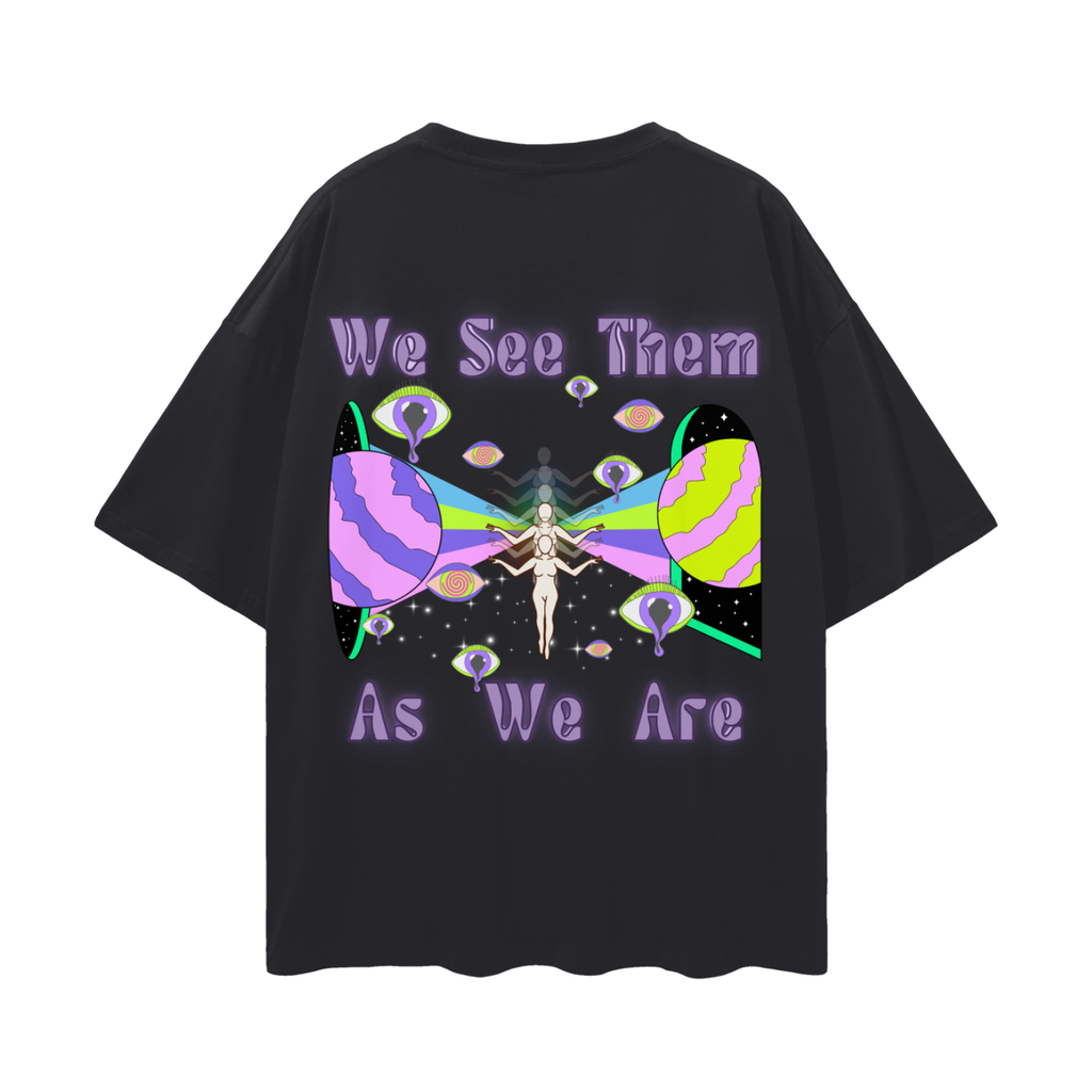 We Don't See Things as They Are, We See Them as We Are   |   Oversize Deep Drop Shoulder Tee