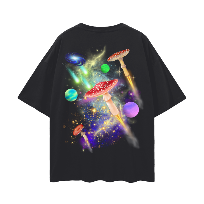 Space Mushrooms  |   Oversize Deep Drop Shoulder T-Shirt