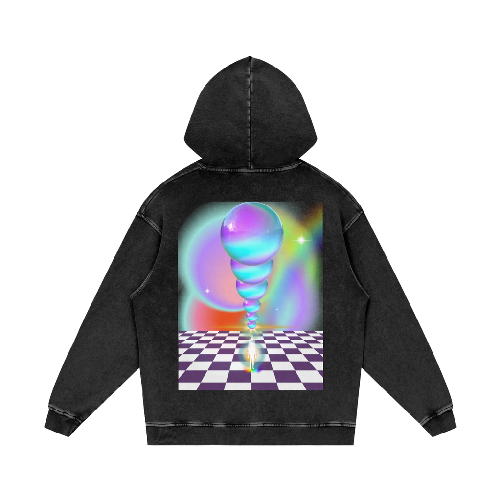 Be Here Now   |   Acid Wash Oversize Hoodie