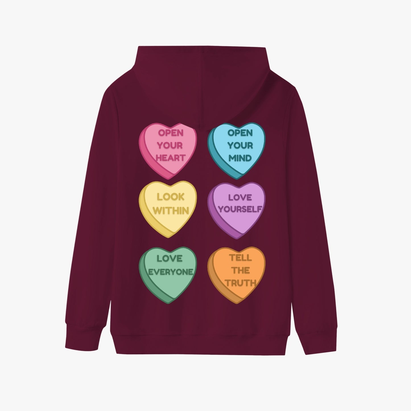 Mindful Conversation Hearts   |   Unisex Adult Pullover Hoodie