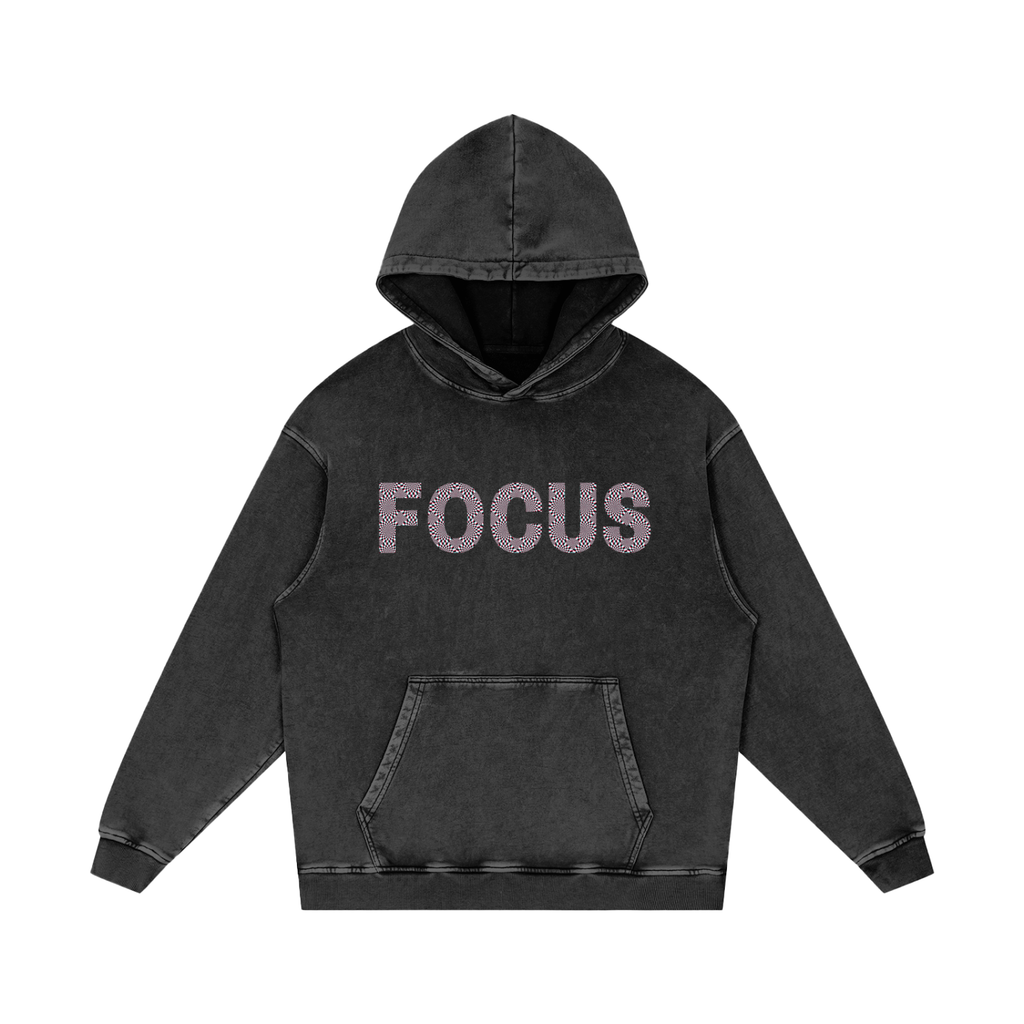 FOCUS (Trippy Optical Illusions)   |   Acid Wash Oversize Hoodie