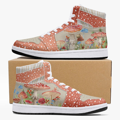 Amanita Muscaria    |   Takai High-Top Leather Sneakers