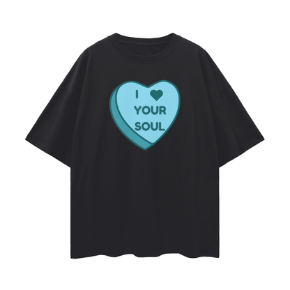 Mindful Conversation Hearts   |   Oversize Deep Drop Shoulder T-Shirt