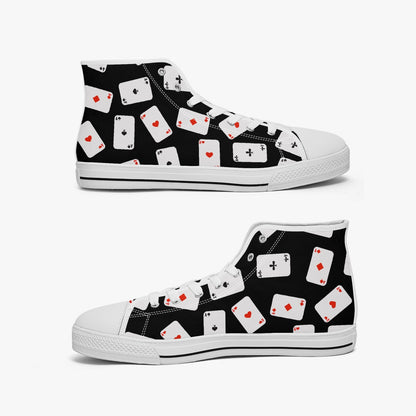 Playing Cards   |   High-Top Canvas Shoes