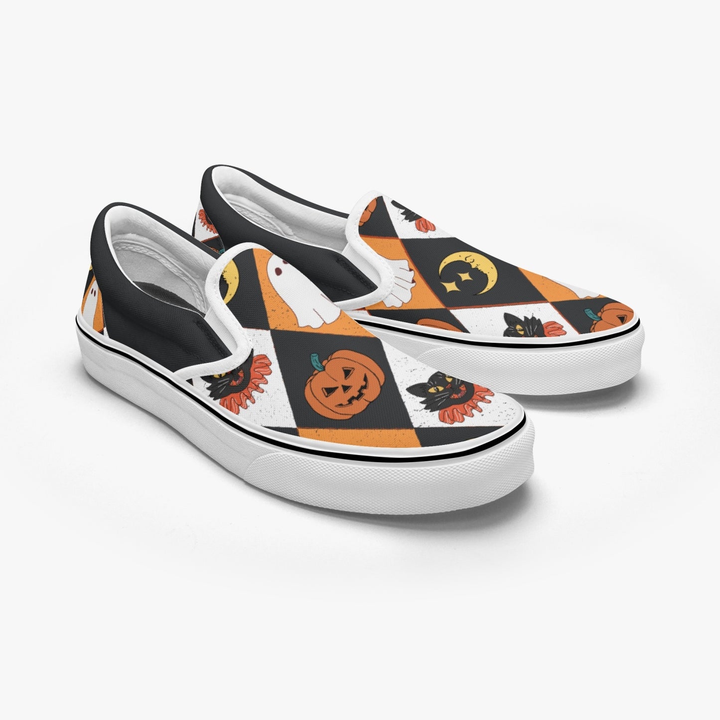 Vintage Halloween Sweater   |    Slip-On Shoes