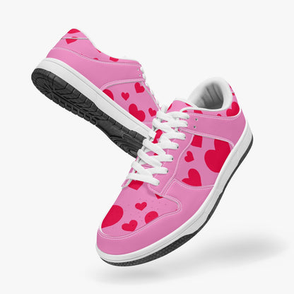 Floating Hearts   |   Kawa Low Top Leather Sneakers