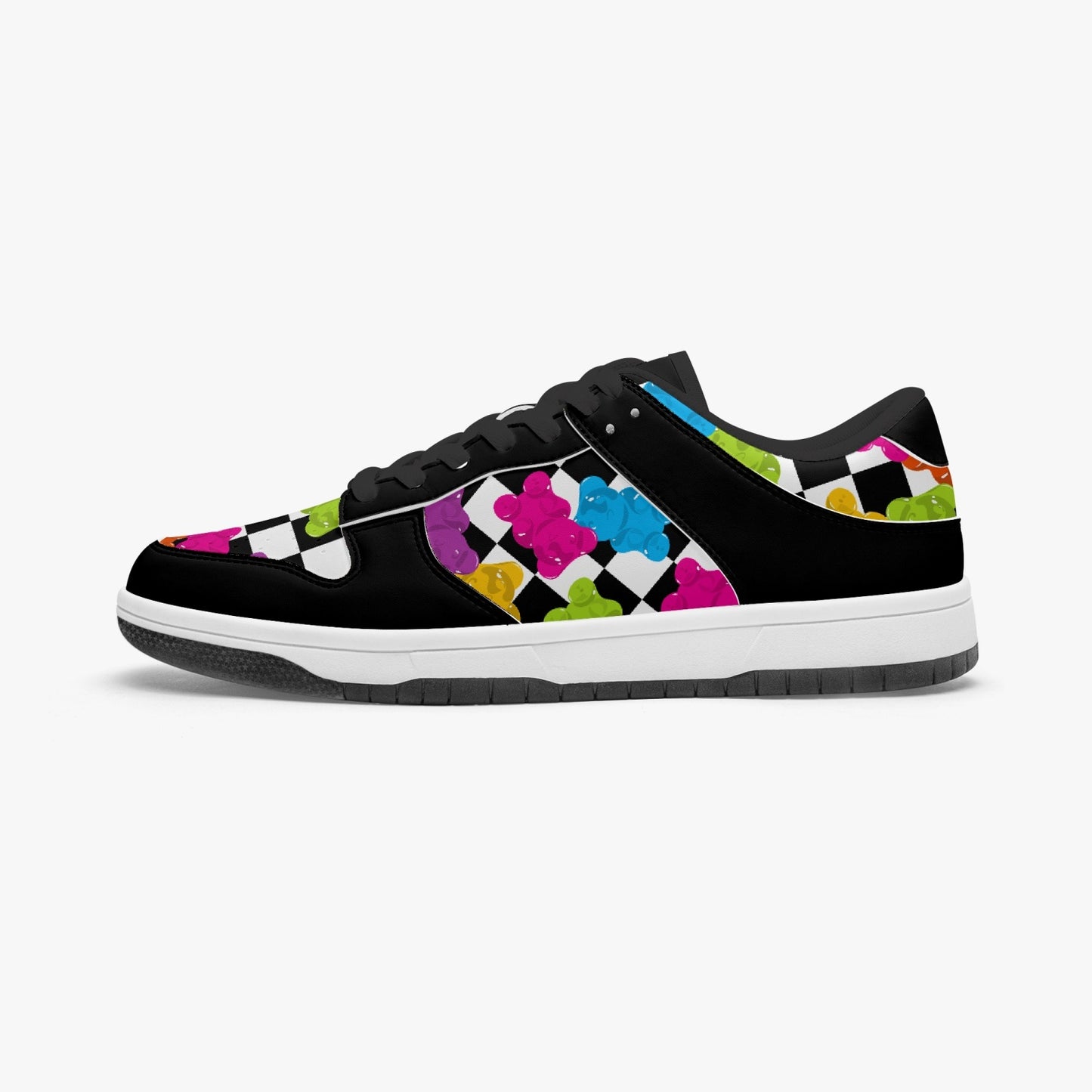 Checkered Gummy Bears   |   Kawa Low-Top Leather Sneakers