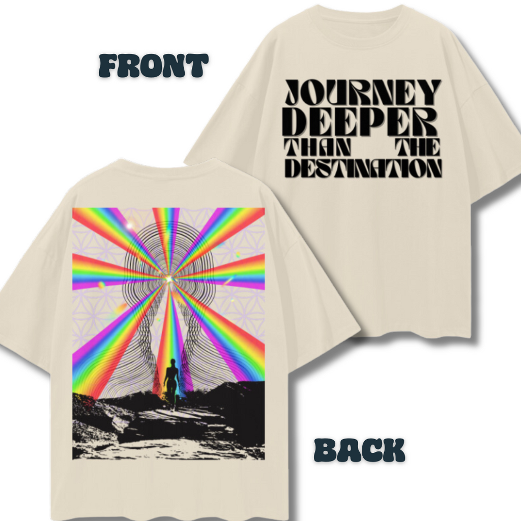 Journey Deeper Than the Destination   |   Oversize Deep Drop Shoulder T-Shirt