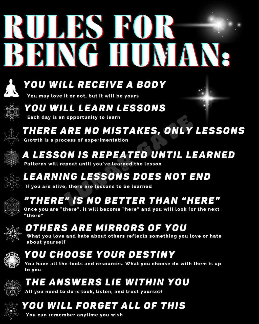 Rules of Being Human   |   Oversize Deep Drop Shoulder Tee