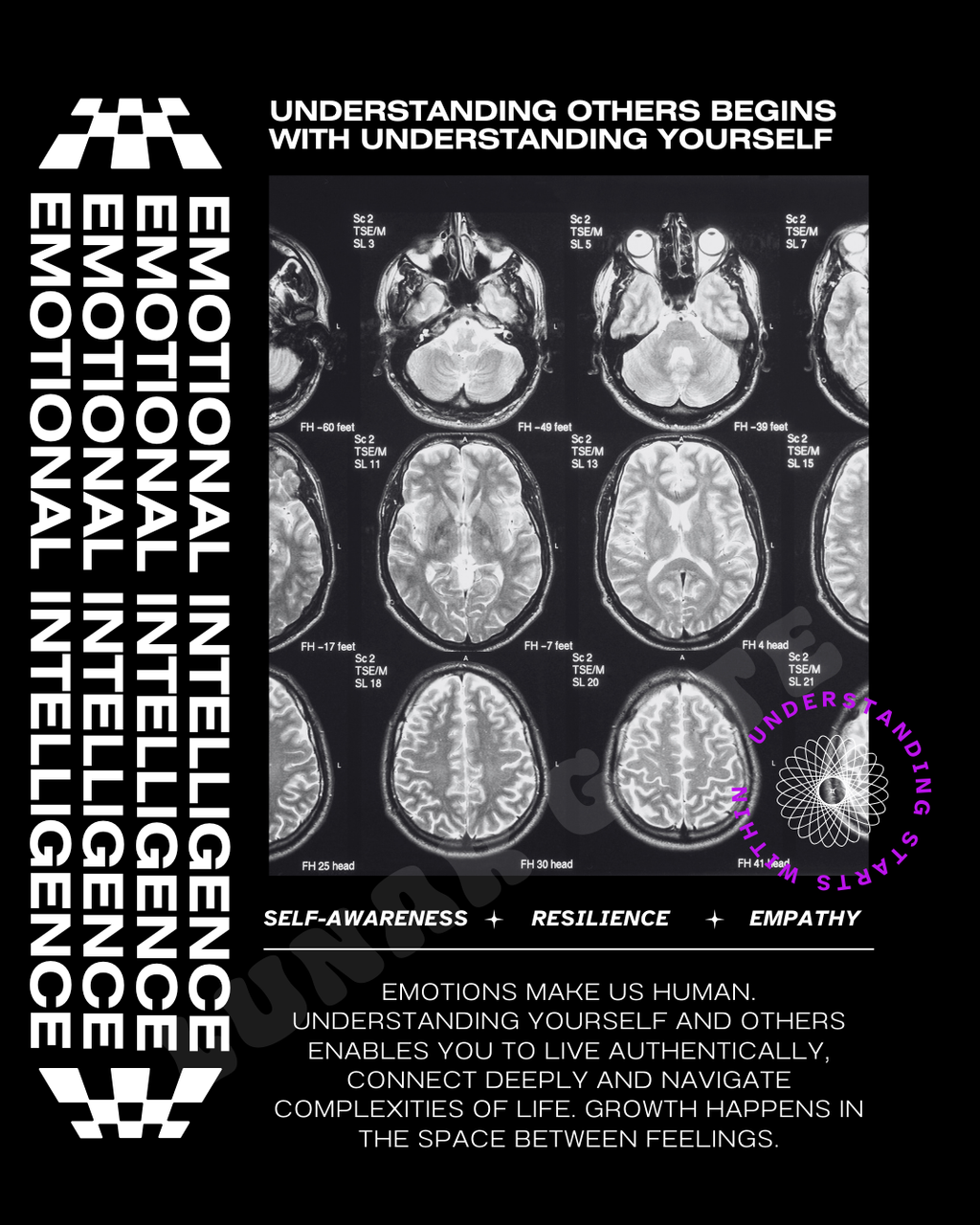 Emotional Intelligence   |   Oversize Deep Drop Shoulder T-Shirt