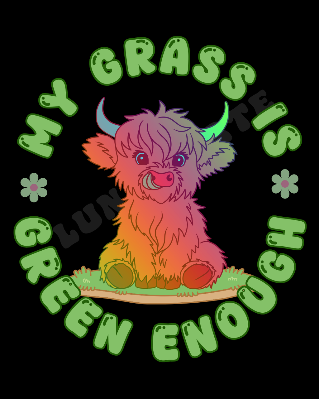 My Grass is Green Enough   |   Oversize Deep Drop Shoulder Tee
