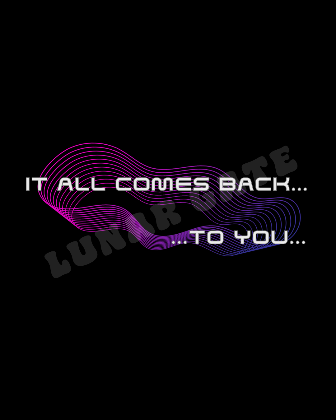 It All Comes Back to You....A Cosmic Connection Through Time and Space   |   Oversize Adult Deep Drop Shoulder Tee