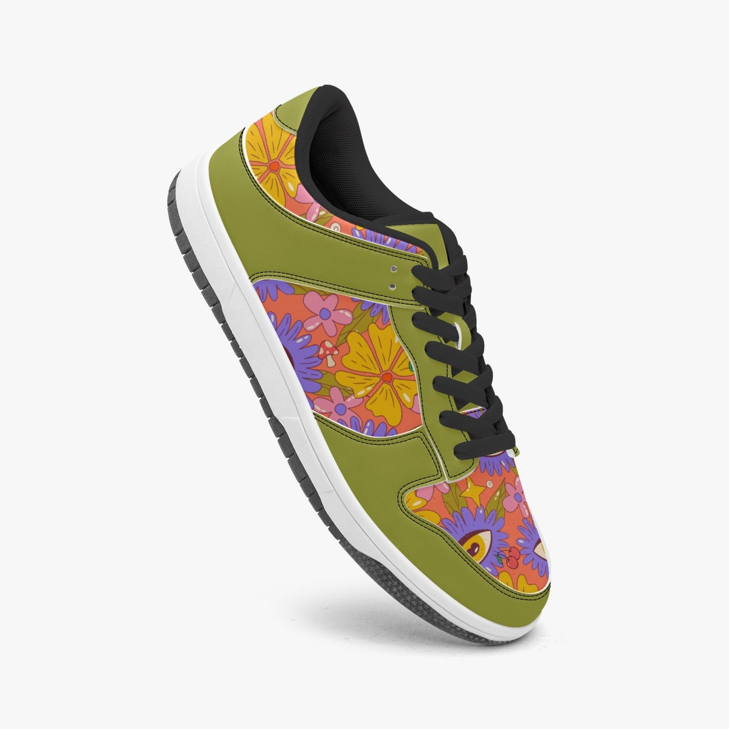 Groovy Daze   |   Kawa Low Top Leather Sneakers