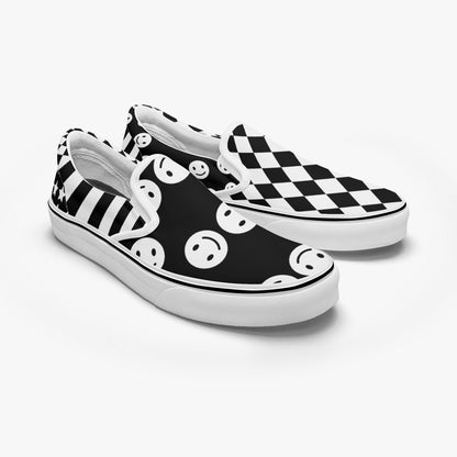 Black & White Clowncore   |   Slip-On Shoes